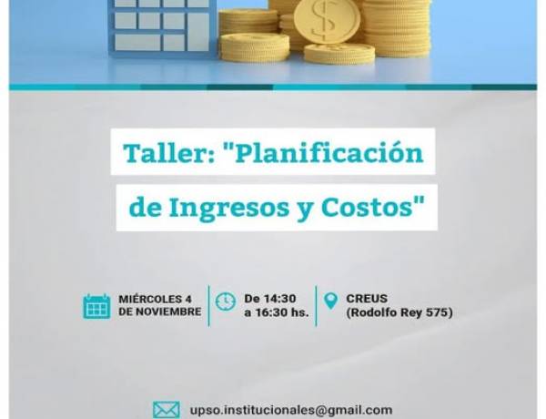  Taller: “Planificación de Ingresos y Costos”