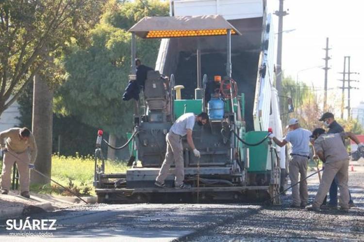 Avanza la obra de pavimento en barrio Brandenberg