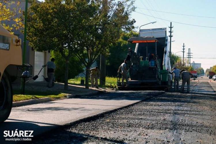 Avanza la obra de pavimento en barrio Brandenberg