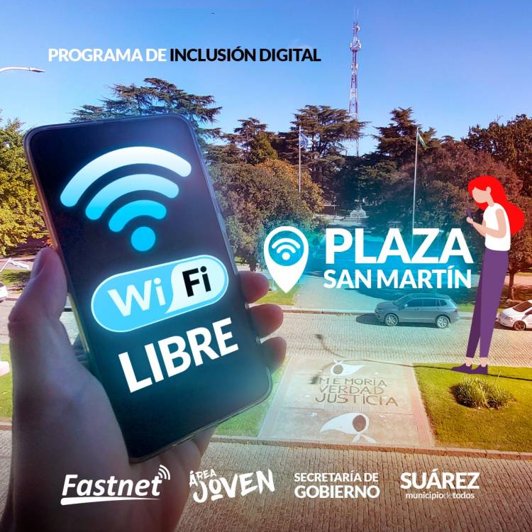 Volvió el Wi-Fi gratis a plaza San Martín