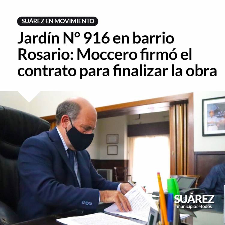 Jardín N° 916 en barrio Rosario