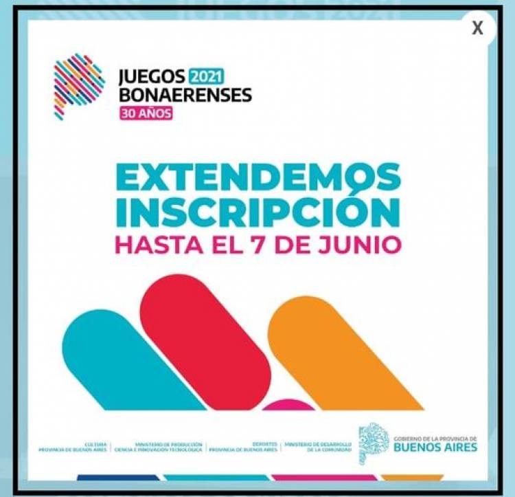 Juegos Bonaerenses: tenes tiempo hasta el 7 de junio para anotarte