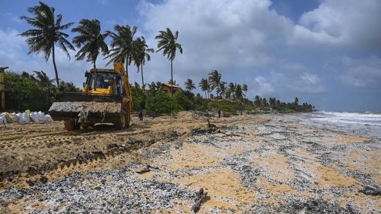Las playas de Sri Lanka podrían sufrir la peor contaminación de la historia