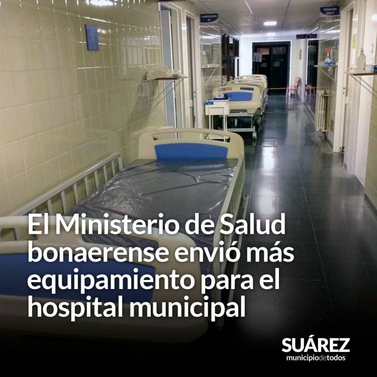 El Ministerio de Salud bonaerense envió más equipamiento para el hospital municipal