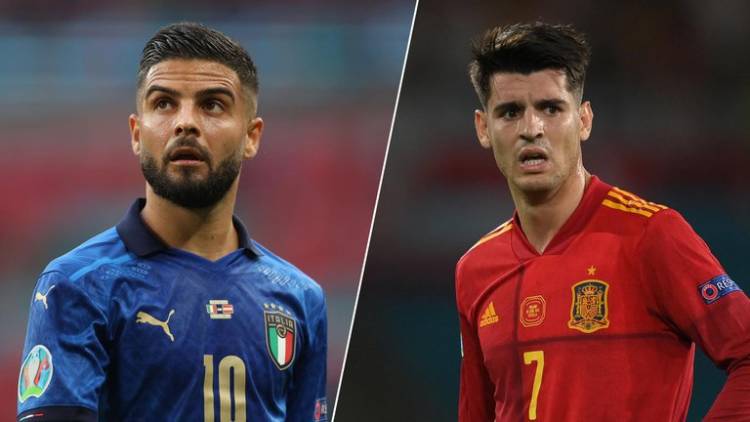 Italia y España se enfrentan en Wembley para definir al primer finalista de la Eurocopa