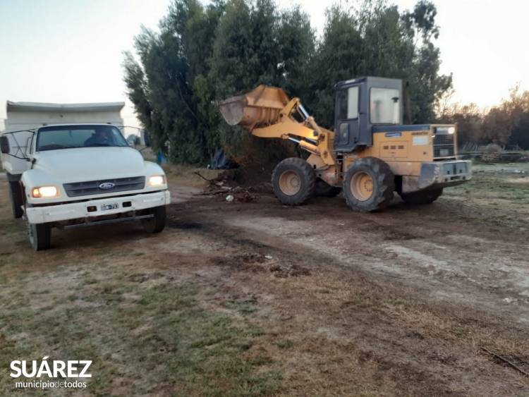 Operativo de limpieza en Santa Trinidad