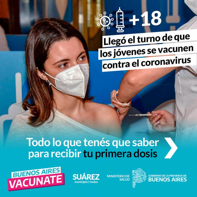 Llegó el turno de que los jóvenes se vacunen contra el coronavirus