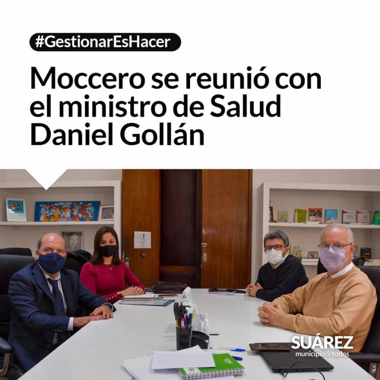 GestionarEsHacer: Moccero se reunió con el ministro de Salud Daniel Gollán