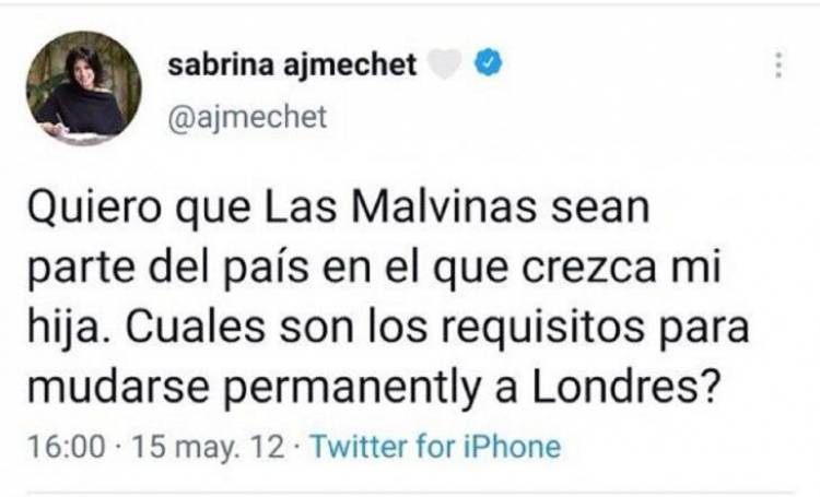 Sabrina Ajmechet, precandidata de Juntos por el Cambio, se burló del reclamo argentino por Malvinas