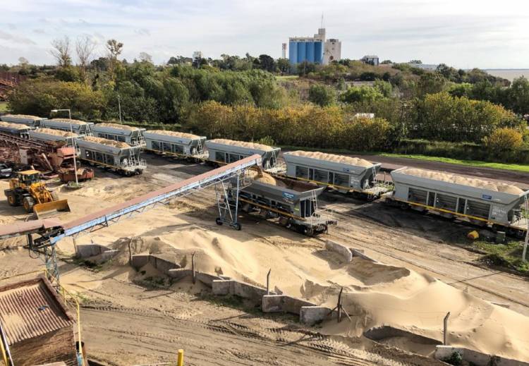 Trenes Argentinos Cargas comenzó a despachar arena a Vaca Muerta a través de la línea San Martín