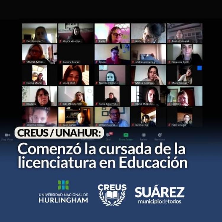 CREUS/UNAHUR: Comenzó la cursada de la licenciatura en Educación
