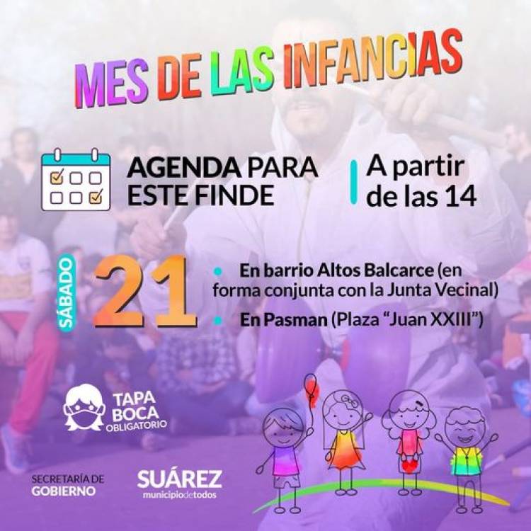Continúan los festejos por el Mes de las Infancias en Altos Balcarce y Pasman