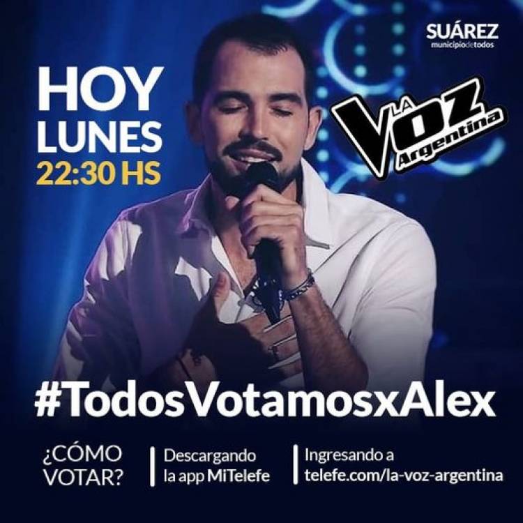 La Voz Argentina: ¡ES HOY! #TodosVotamosxAlex