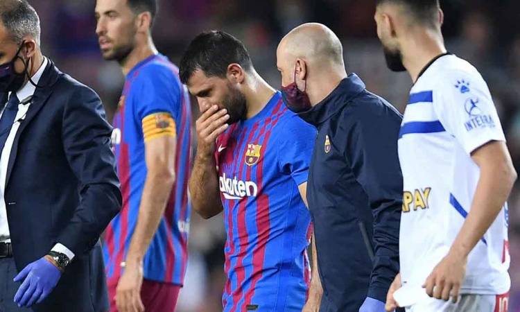 El Kun Agüero pasó la noche en el hospital y le detectaron una arritmia