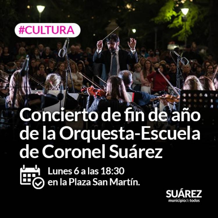 Concierto de fin de año de la Orquesta-Escuela de Coronel Suárez