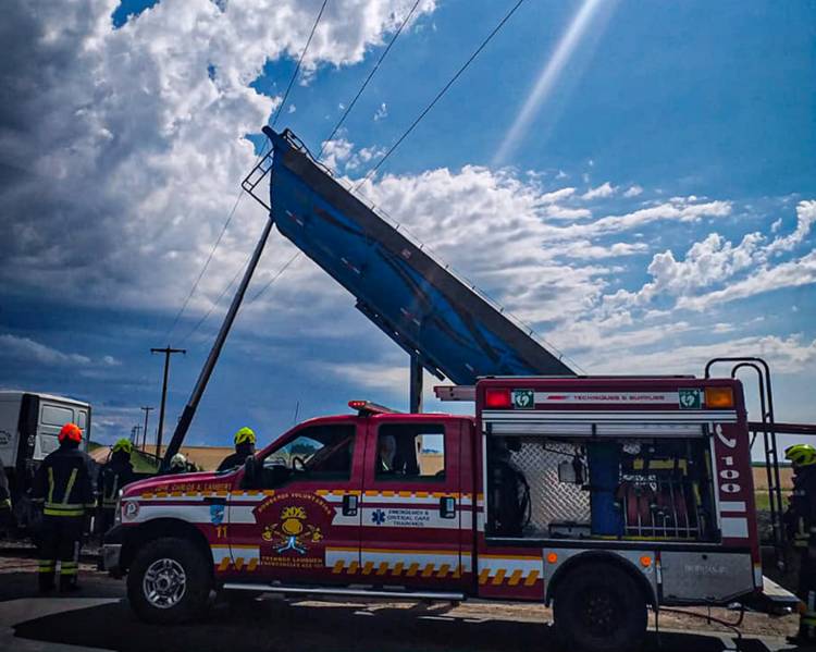 Un operario de Guaminí murió electrocutado mientras trabajaba en la reparación de la ruta 33