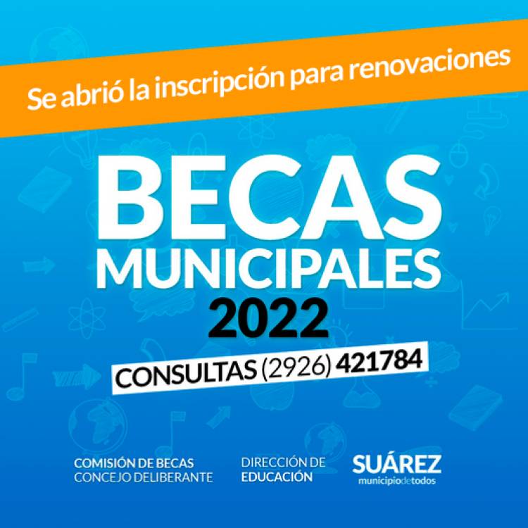 Becas Municipales: se abrió la inscripción para renovaciones