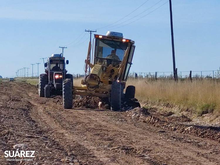 Trabajos viales rurales en diferentes sectores del distrito 