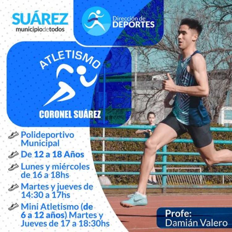 En marzo comienzan las clases en la Escuela de Atletismo Municipal