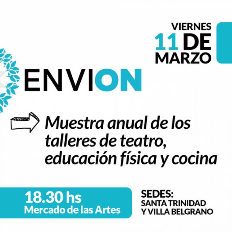 Muestra anual de los talleres de teatro, educación física y cocina