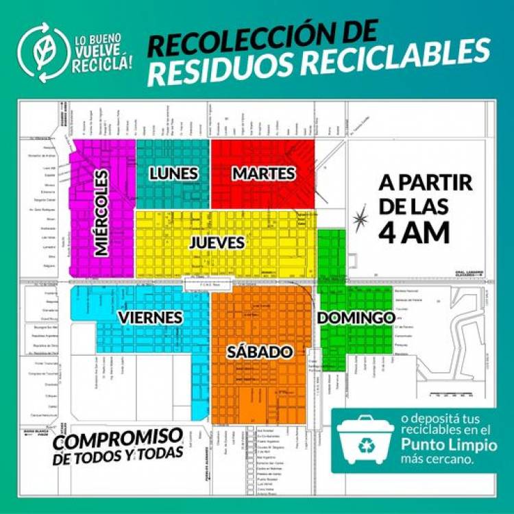 ¿Ya sabes cuando te toca la recolección diferenciada de residuos reciclables en tu barrio?