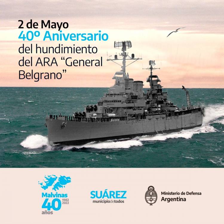 EFEMERIDES: a 40 años del hundimiento del Crucero ARA "General Belgrano"
