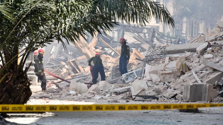 Explosión en un hotel en La Habana: ocho muertos, 30 heridos y 13 desaparecidos
