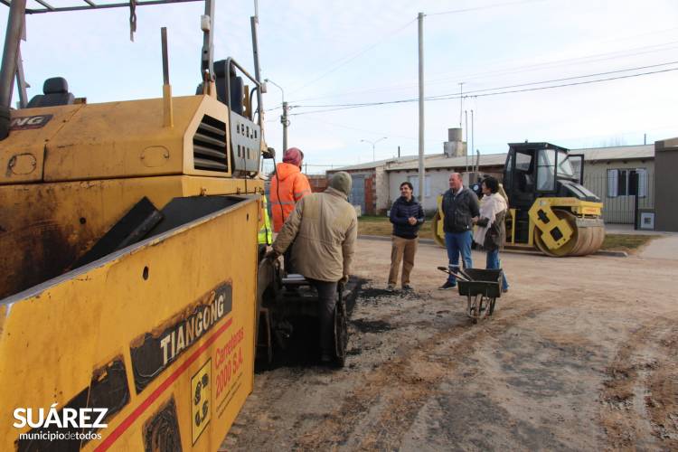 Se recorrieron las obras que se encuentran en marcha en Pueblo Santa Trinidad
