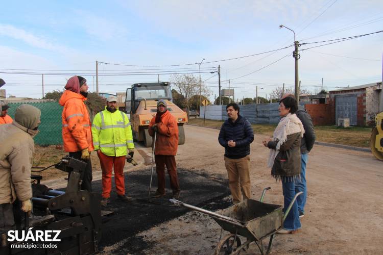 Se recorrieron las obras que se encuentran en marcha en Pueblo Santa Trinidad