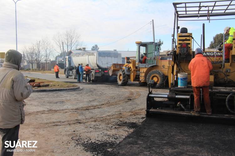 Se recorrieron las obras que se encuentran en marcha en Pueblo Santa Trinidad