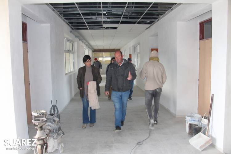 Se recorrieron las obras que se encuentran en marcha en Pueblo Santa Trinidad