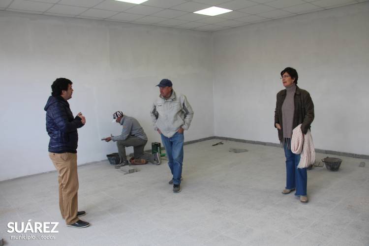 Se recorrieron las obras que se encuentran en marcha en Pueblo Santa Trinidad