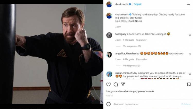 Dejó todo por amor, vida de Chuck Norris 
