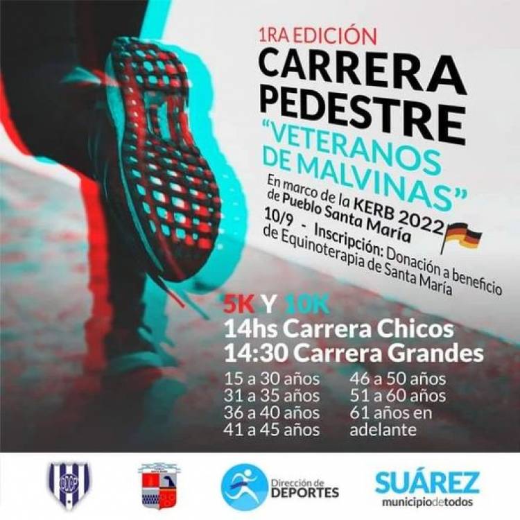 1° edición de la Carrera Pedestre "Veteranos de Malvinas" 