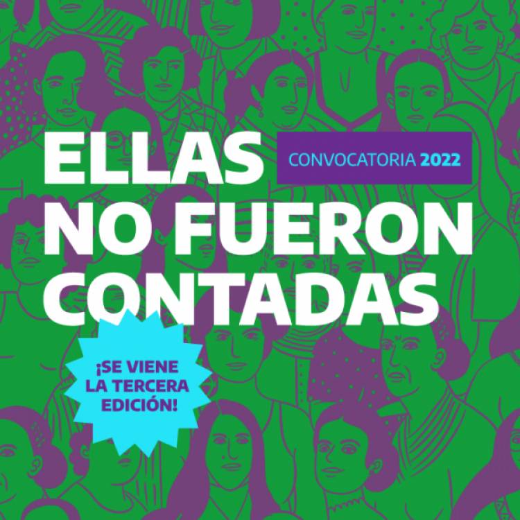Se realizará la 3° Edición del Concurso Literario “Ellas no fueron contadas”