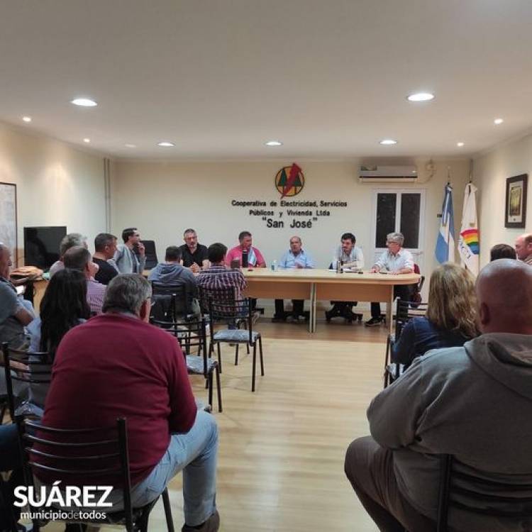 Junto a los vecinos: Moccero se reunió con las fuerzas vivas de los Pueblos Alemanes