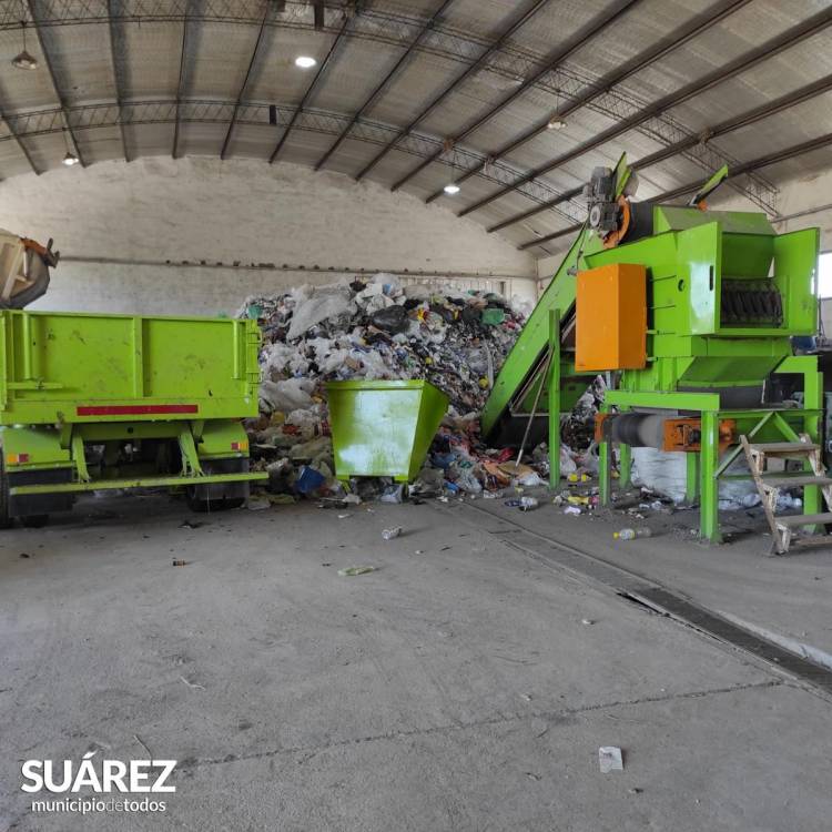 Planta de Reciclado: se aspira a reciclar 40 toneladas de residuos para fin de año