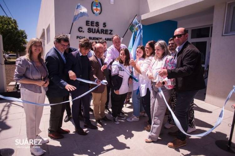 Se inauguró el nuevo edificio de la Escuela Secundaria N°5 de Santa Trinidad