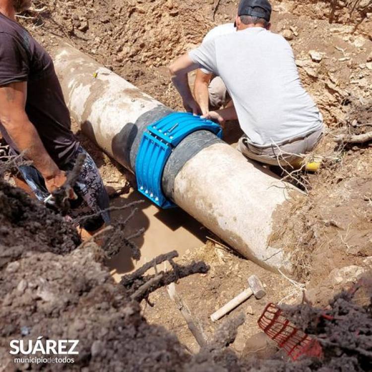  ¡Se avanzó en el arreglo del caño de impulsión!
