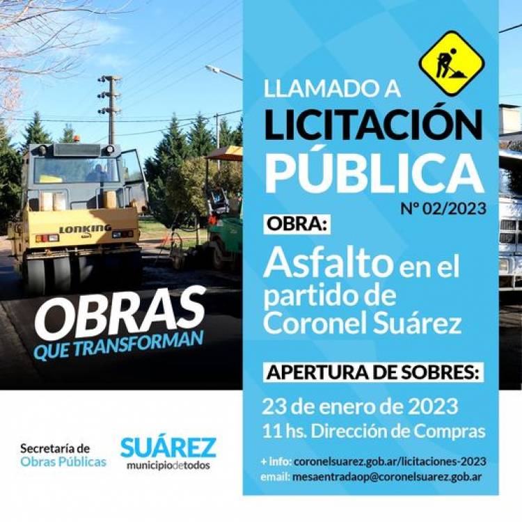 Licitación Pública Nº 02/2023: ASFALTO