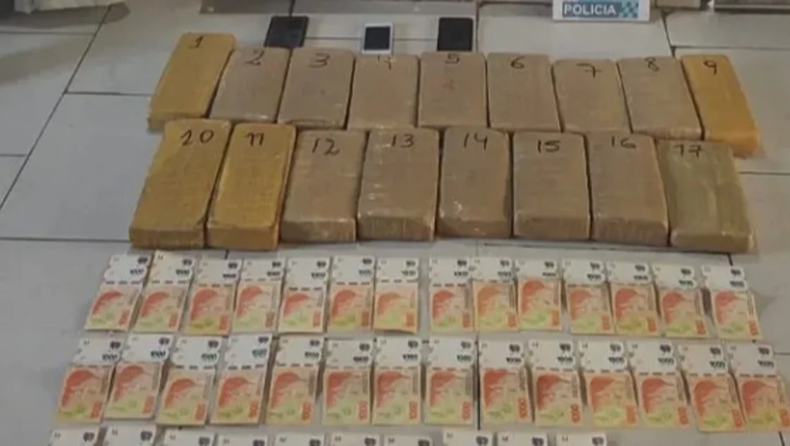 General La Madrid: secuestraron 16 kilos de marihuana