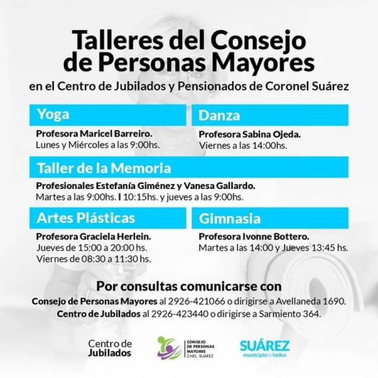 Comienzan los Talleres del Consejo de Personas Mayores 