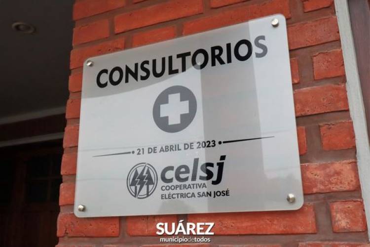 El Intendente Moccero acompañó a la Cooperativa Eléctrica San José en la inauguración de dos consultorios para la atención médica