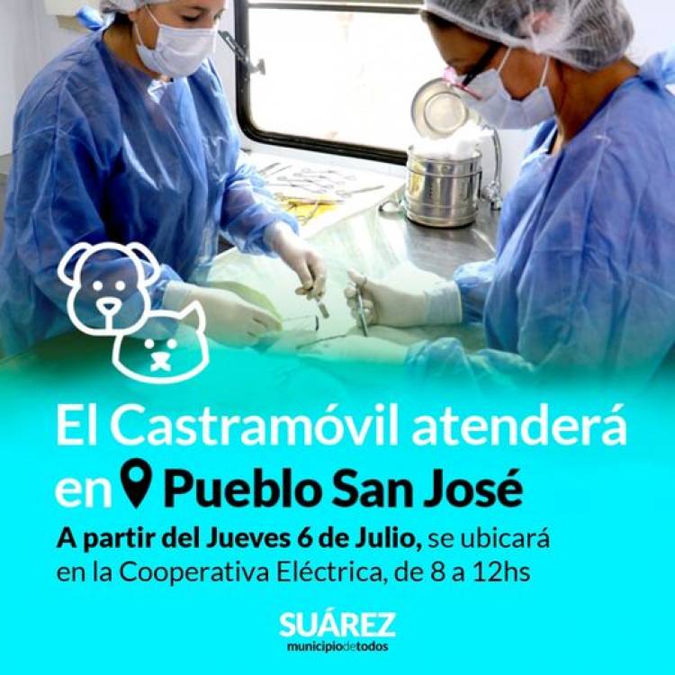 El Castramóvil atenderá en Pueblo San José