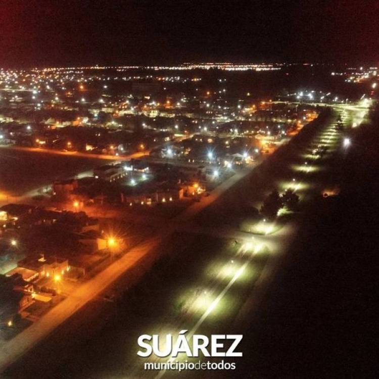 Iluminamos con Luces LED la senda de la salud sobre Ruta 85 entre Casey y Teodosio Alaniz