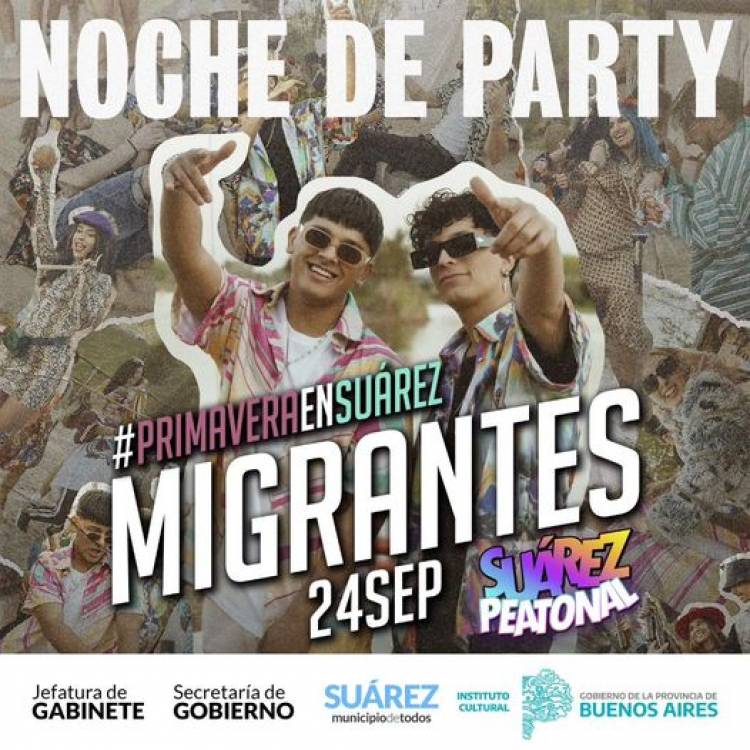 Migrantes llega a "Suarez Peatonal" edición Primavera