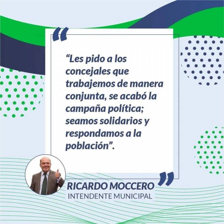 Ricardo Moccero juró por su pueblo y en memoria de su padre, Domingo Moccero