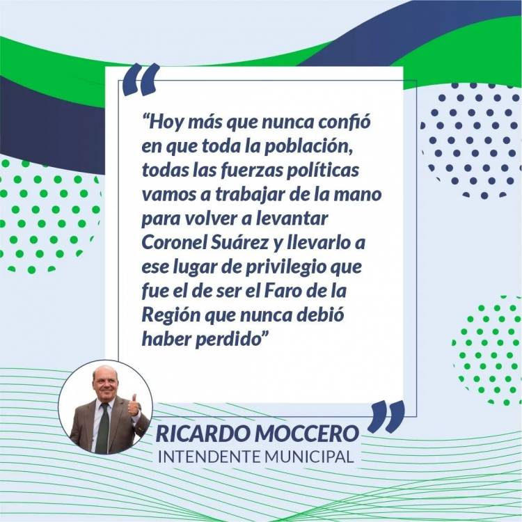 Ricardo Moccero juró por su pueblo y en memoria de su padre, Domingo Moccero