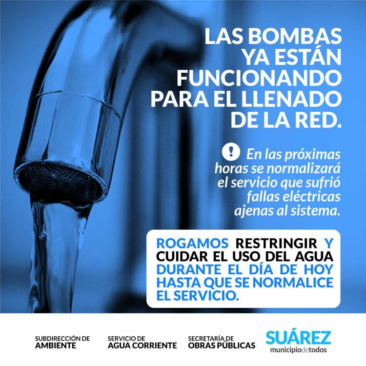 INFORMACIÓN IMPORTANTE SOBRE EL SERVICIO DE AGUA