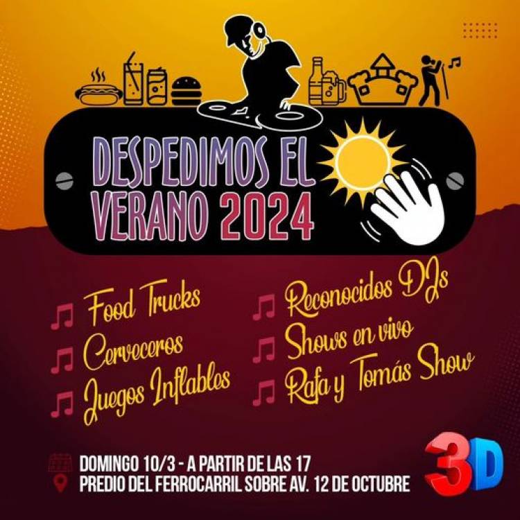 Organizado por 3 D despedimos el verano 2024